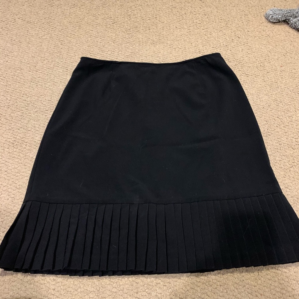 Black Knee Length Straight Skirt size 12